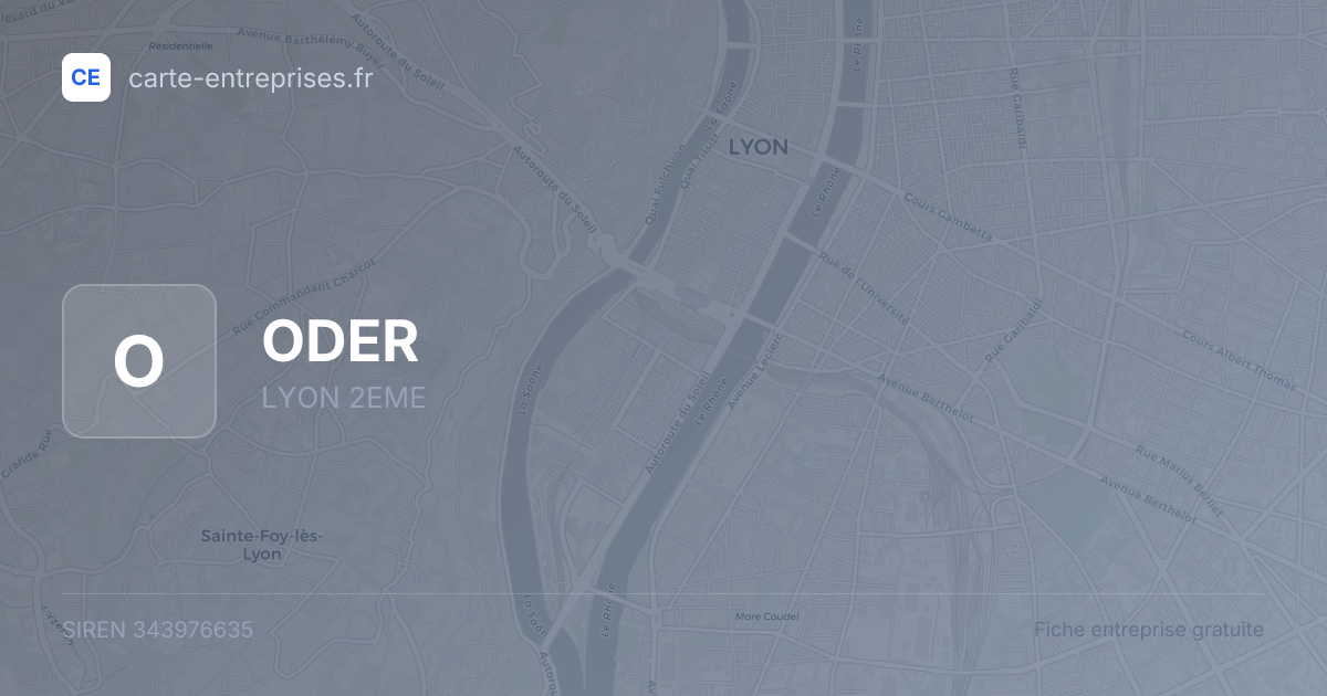 ODER — 343976635 — fiche entreprise