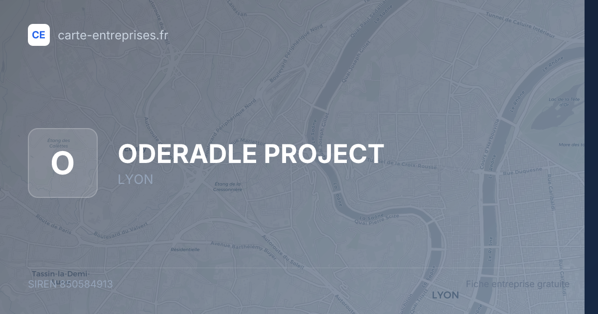 ODERADLE PROJECT — 850584913 — fiche entreprise