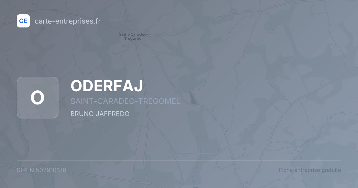 ODERFAJ — 502910136 — fiche entreprise