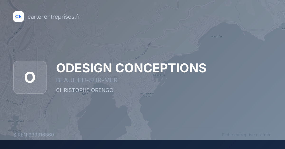 ODESIGN CONCEPTIONS — 939316360 — fiche entreprise