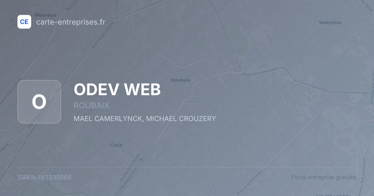 ODEV WEB — 793335068 — fiche entreprise