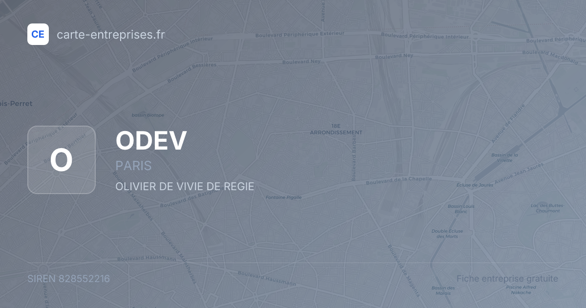 ODEV — 828552216 — fiche entreprise