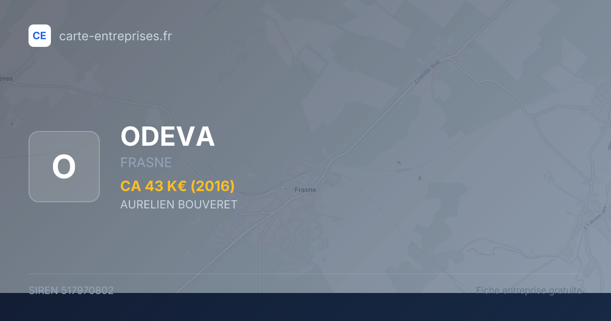 ODEVA — 517970802 — fiche entreprise