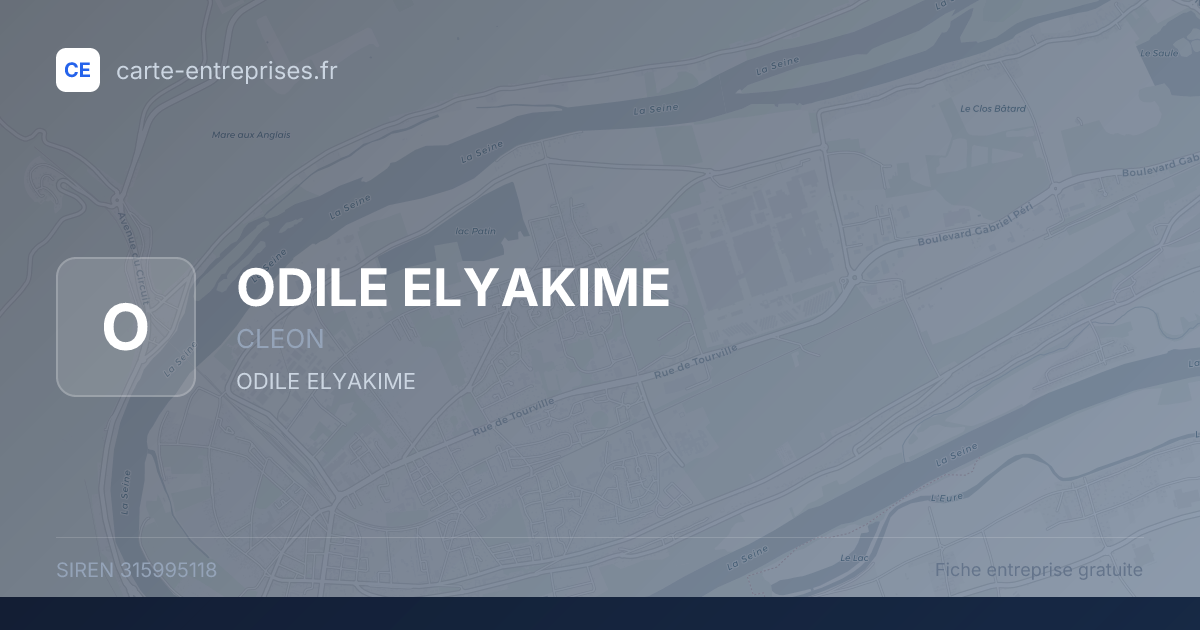 ODILE ELYAKIME — 315995118 — fiche entreprise