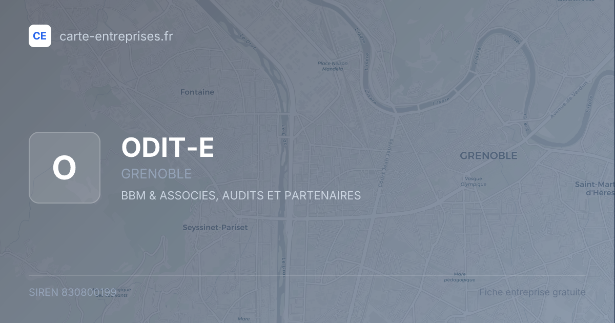 ODIT-E — 830800199 — fiche entreprise
