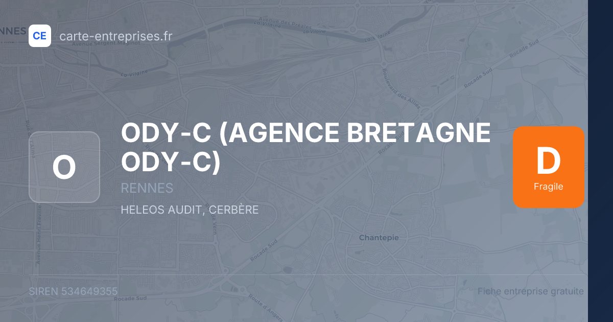 ODY-C (AGENCE BRETAGNE ODY-C) — 534649355 — fiche entreprise
