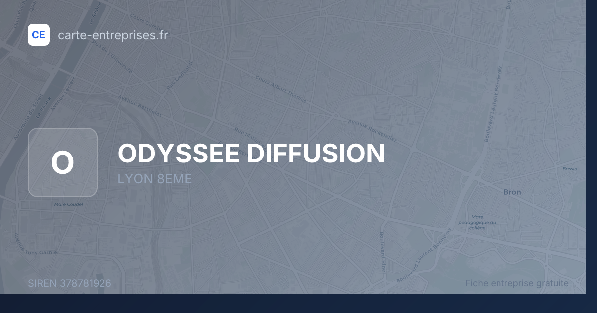 ODYSSEE DIFFUSION — 378781926 — fiche entreprise