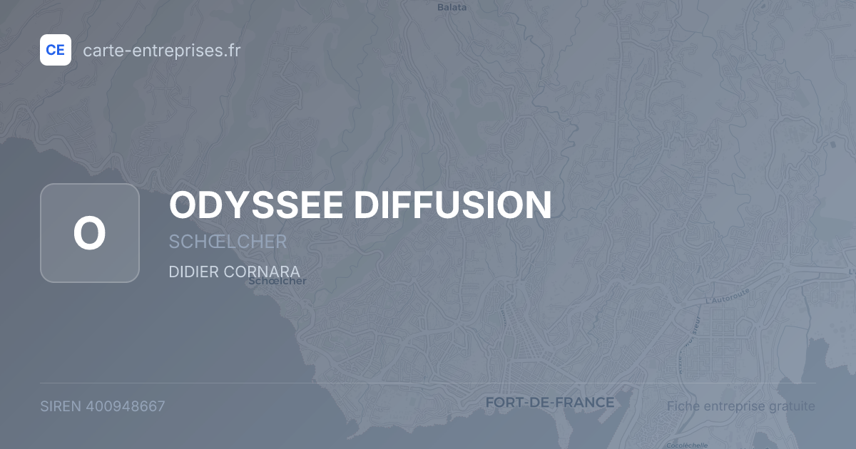 ODYSSEE DIFFUSION — 400948667 — fiche entreprise