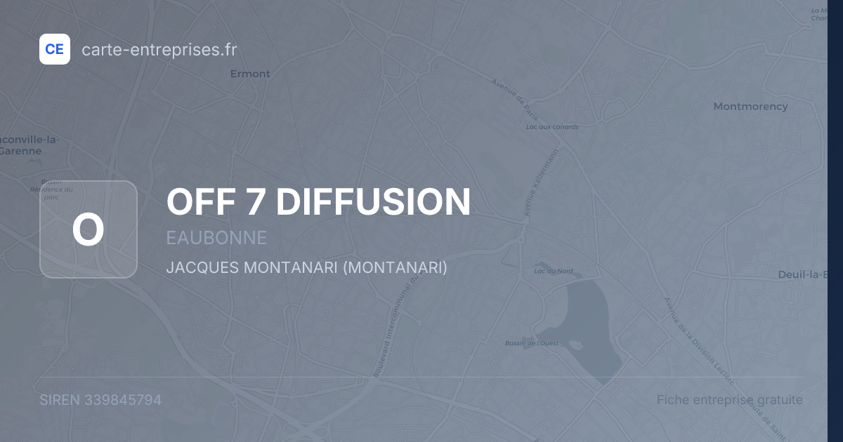 OFF 7 DIFFUSION — 339845794 — fiche entreprise