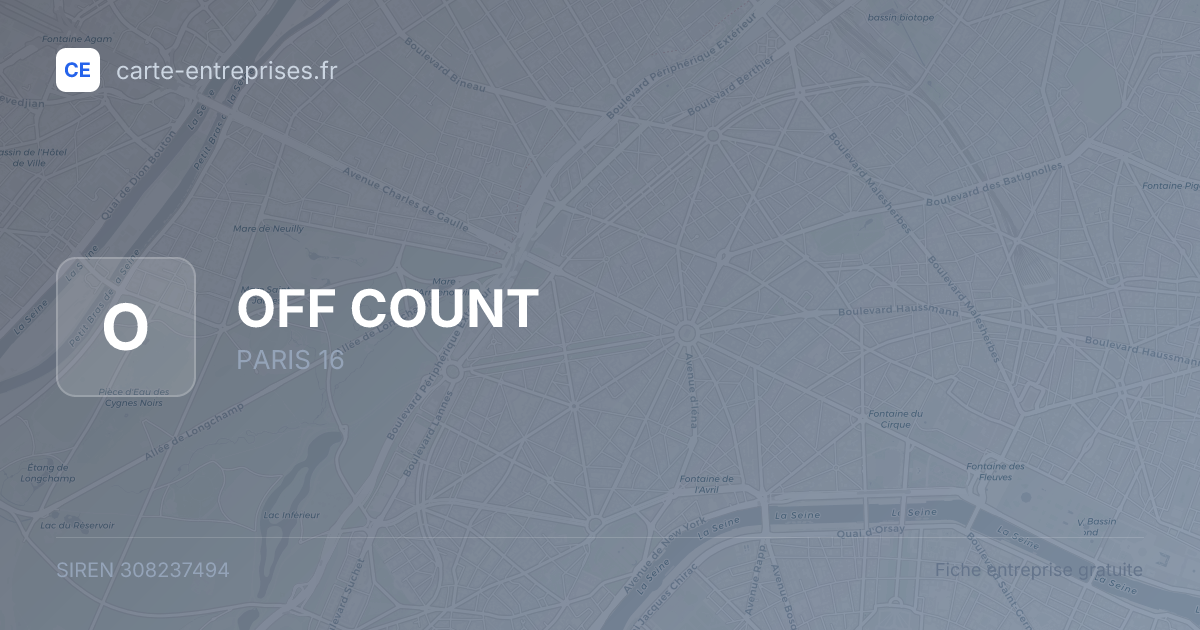 OFF COUNT — 308237494 — fiche entreprise