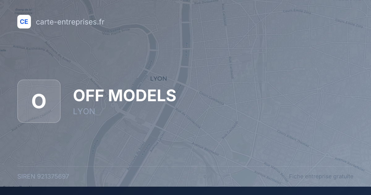 OFF MODELS — 921375697 — fiche entreprise