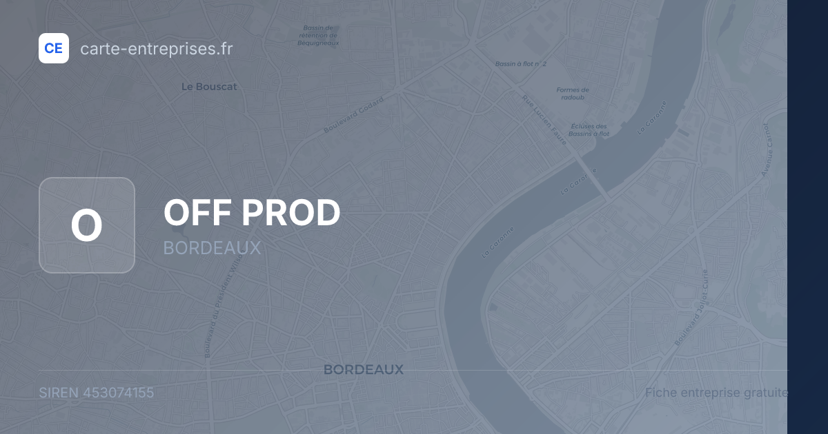 OFF PROD — 453074155 — fiche entreprise