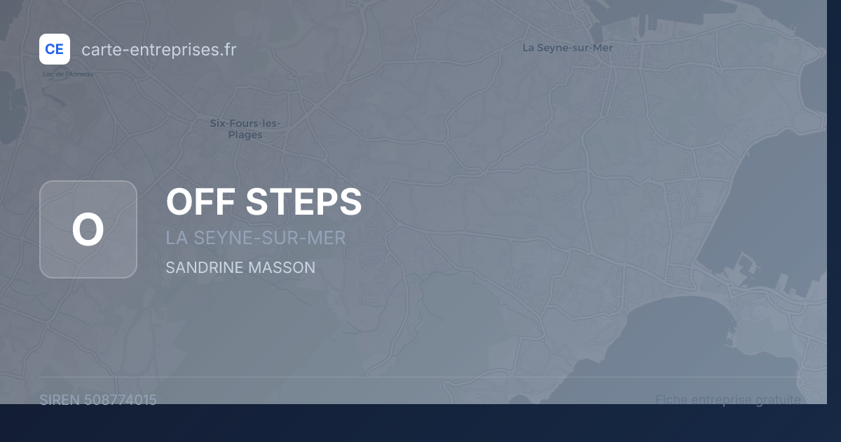OFF STEPS — 508774015 — fiche entreprise