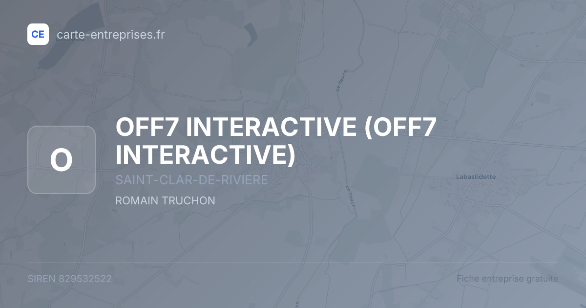 OFF7 INTERACTIVE — 829532522 — fiche entreprise