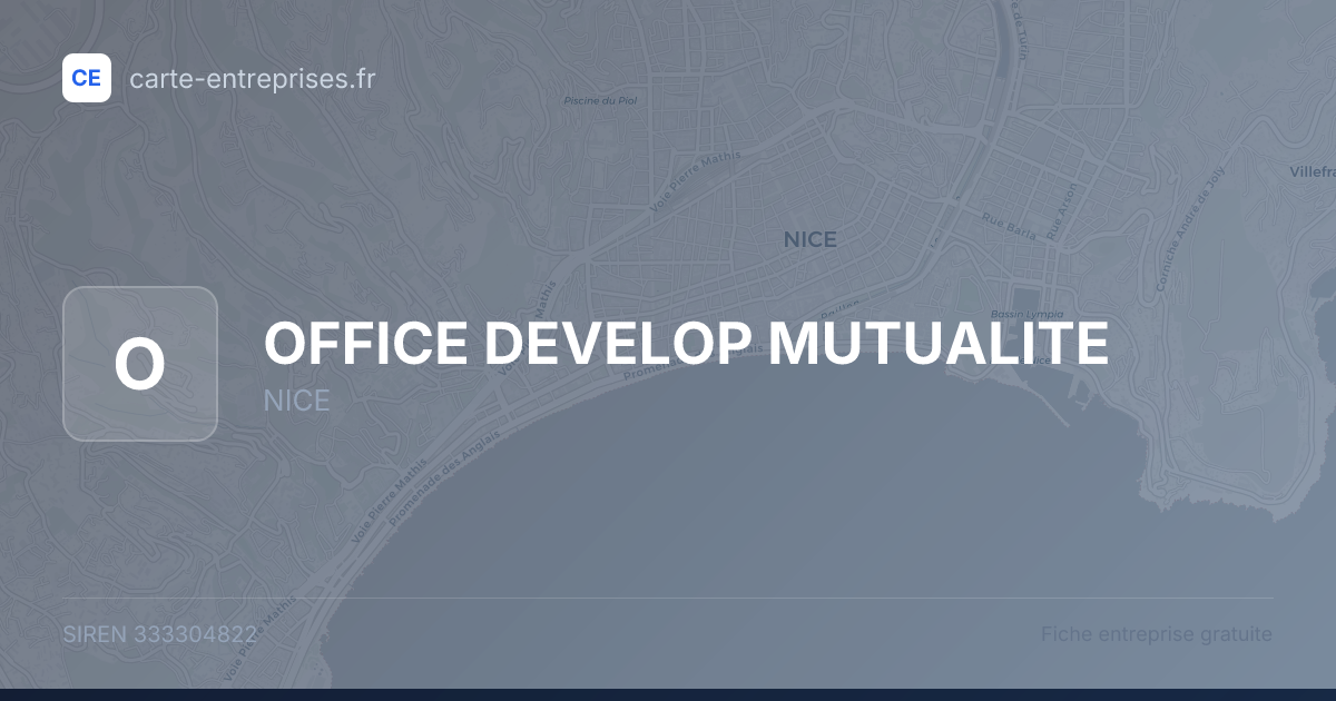 OFFICE DEVELOP MUTUALITE — 333304822 — fiche entreprise