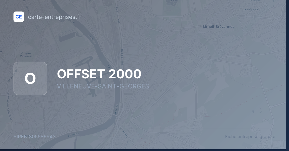 OFFSET 2000 — 305586943 — fiche entreprise
