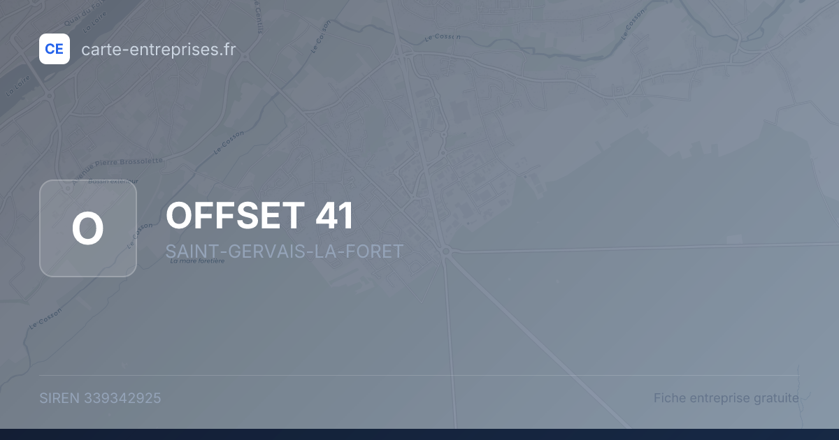 OFFSET 41 — 339342925 — fiche entreprise
