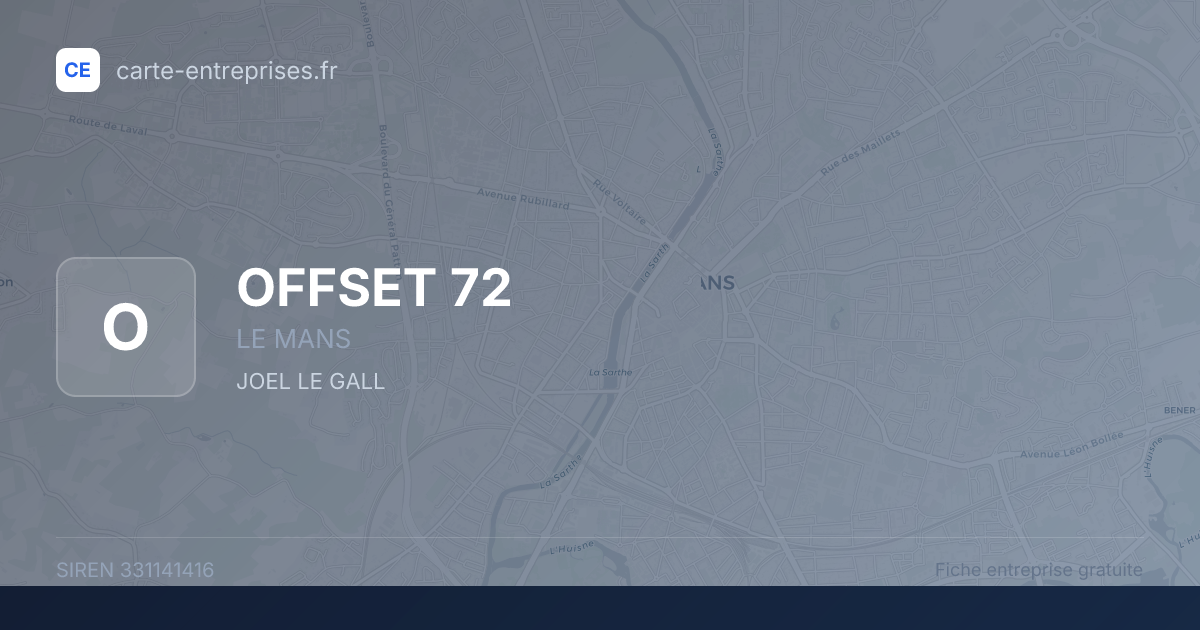 OFFSET 72 — 331141416 — fiche entreprise