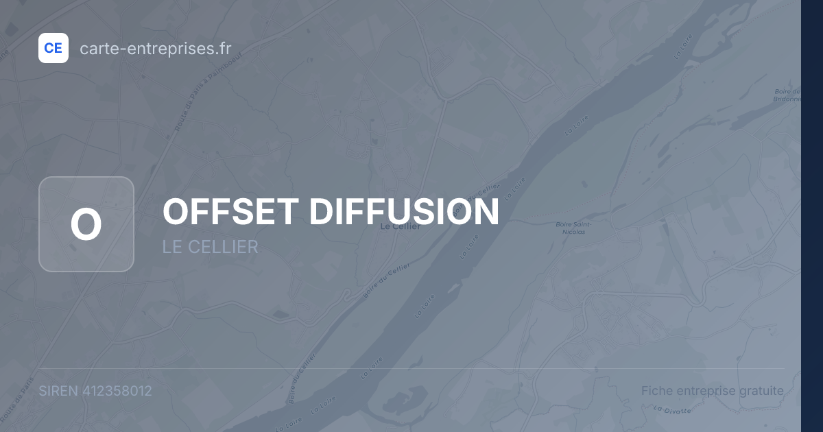 OFFSET DIFFUSION — 412358012 — fiche entreprise