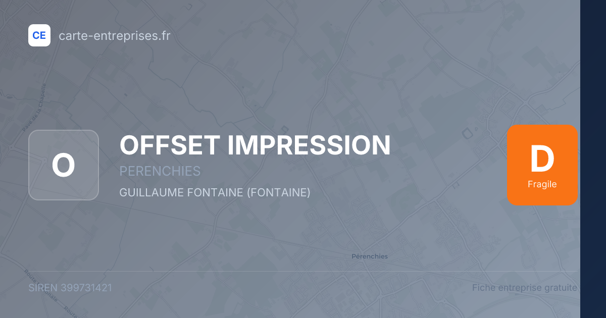 OFFSET IMPRESSION — 399731421 — fiche entreprise