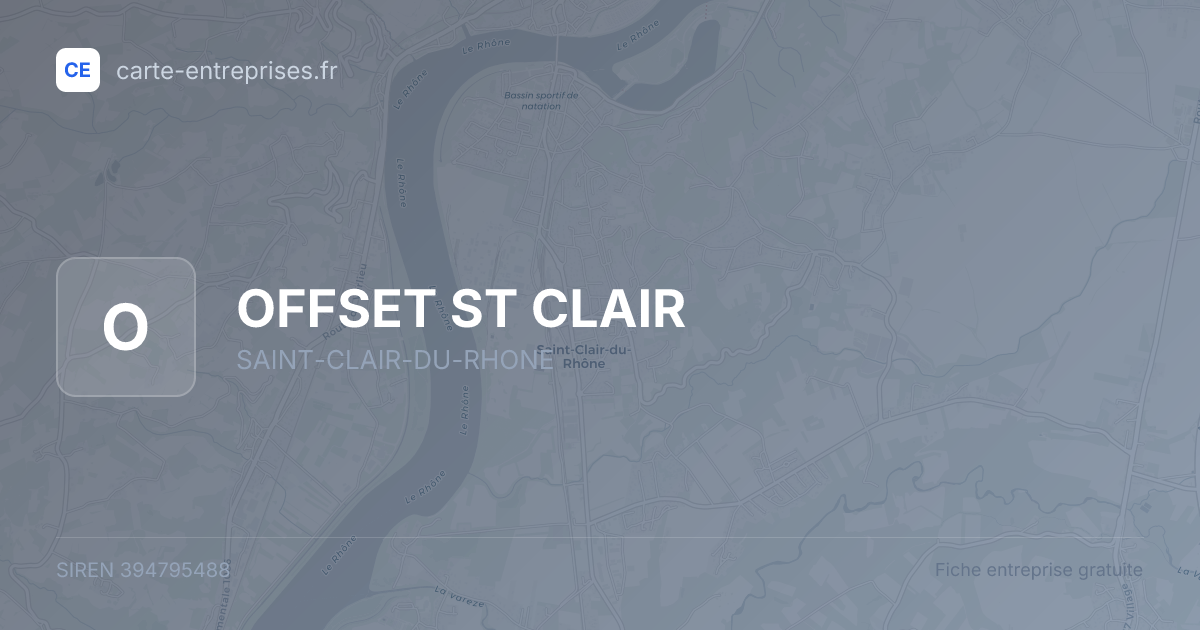 OFFSET ST CLAIR — 394795488 — fiche entreprise