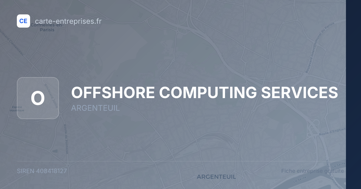 OFFSHORE COMPUTING SERVICES — 408418127 — fiche entreprise