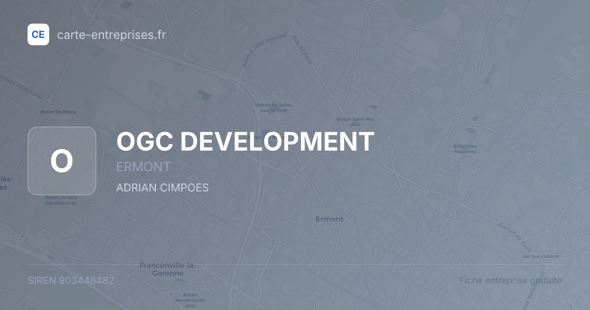 OGC DEVELOPMENT — 903446482 — fiche entreprise