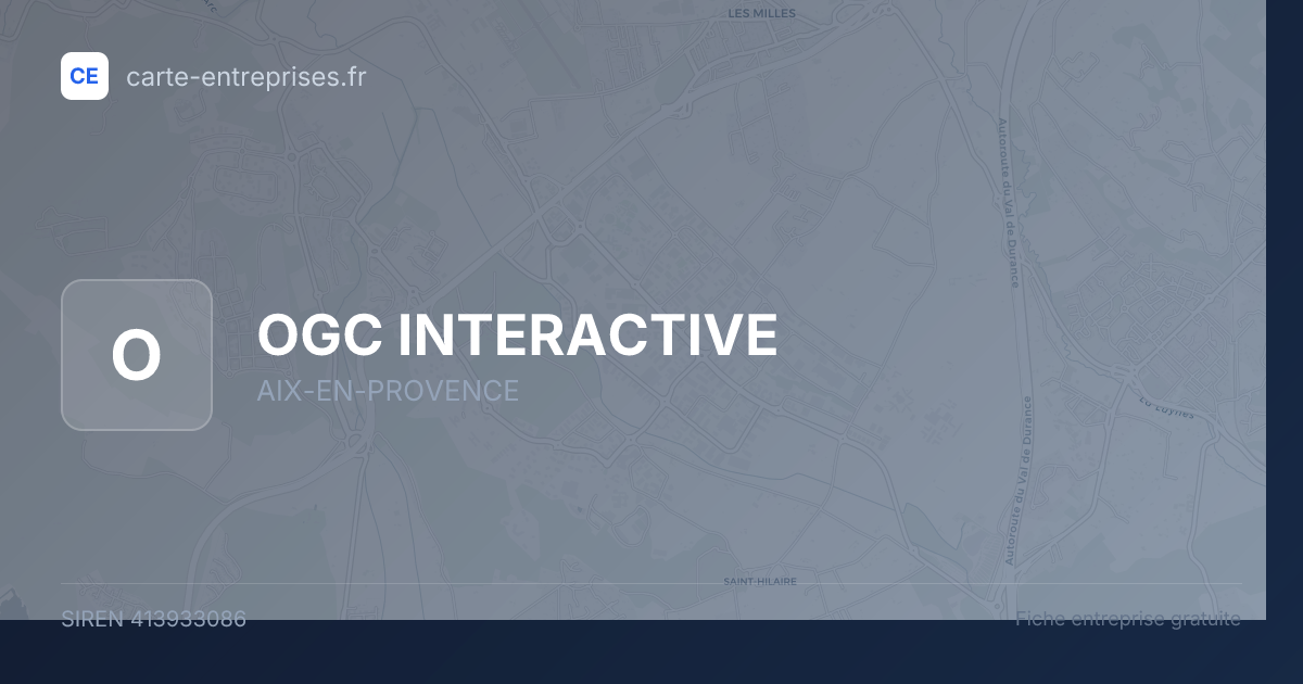 OGC INTERACTIVE — 413933086 — fiche entreprise