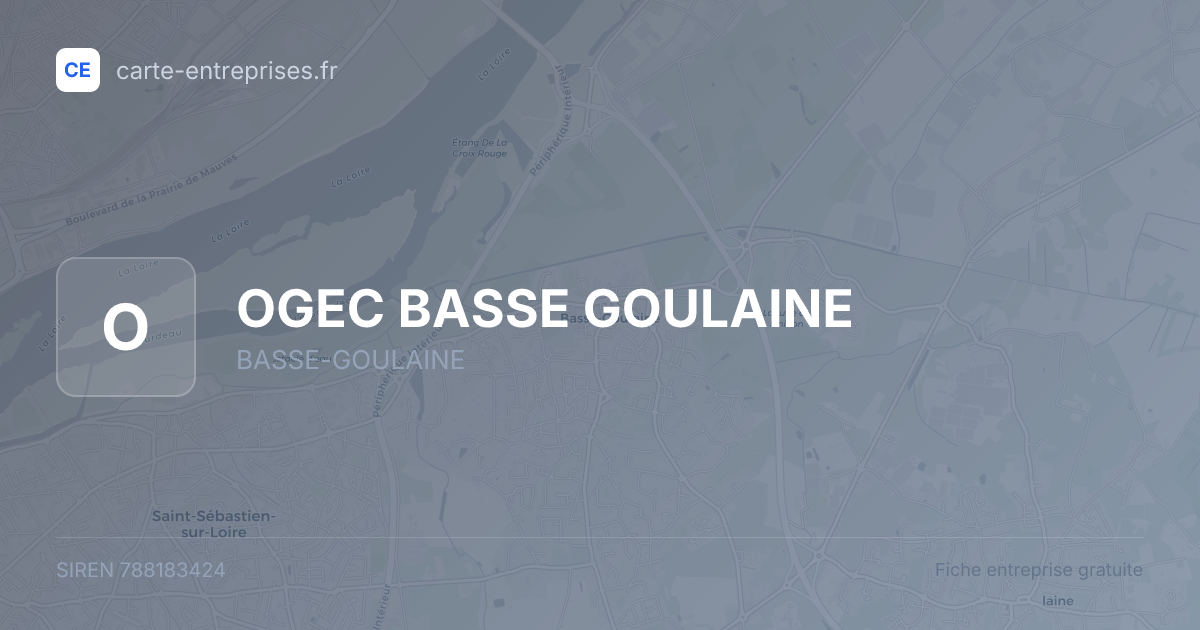 OGEC BASSE GOULAINE — 788183424 — fiche entreprise