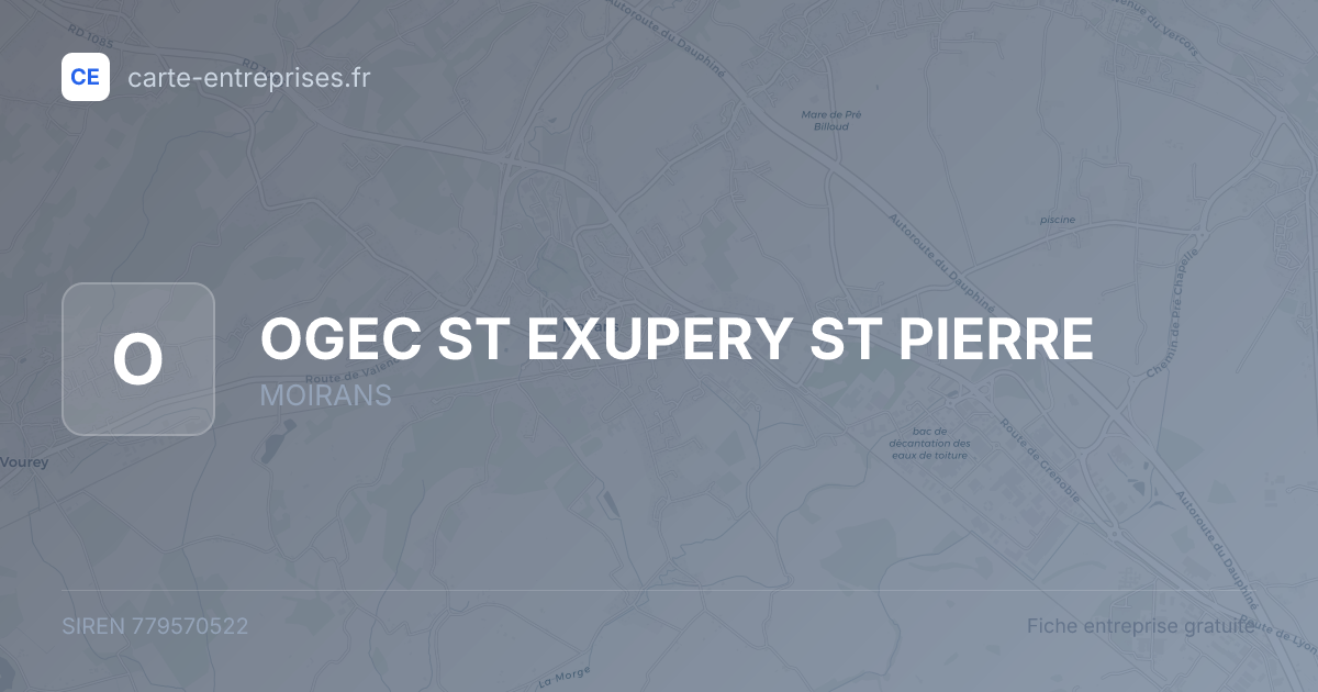 OGEC ST EXUPERY ST PIERRE — 779570522 — fiche entreprise