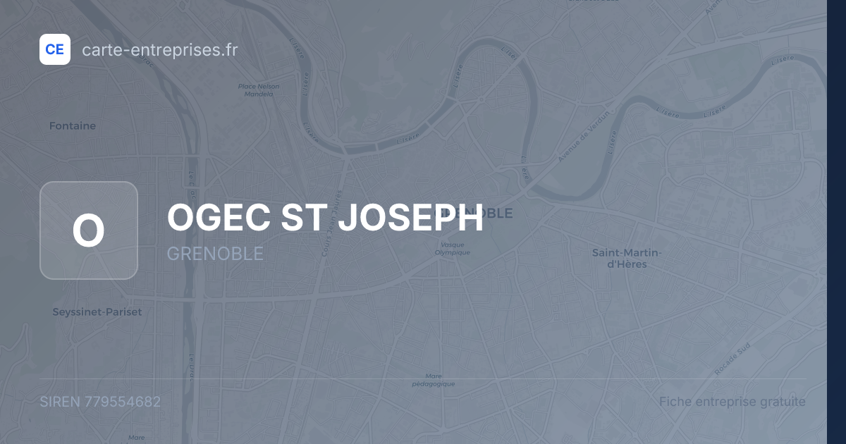 OGEC ST JOSEPH — 779554682 — fiche entreprise