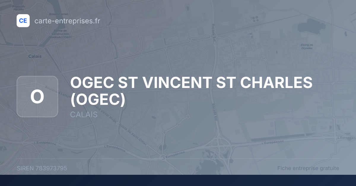 OGEC ST VINCENT ST CHARLES (OGEC) — 783973795 — fiche entreprise