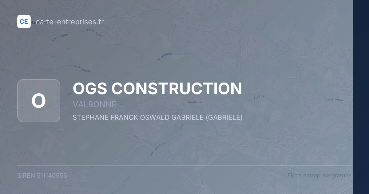 OGS CONSTRUCTION — 511140956 — fiche entreprise