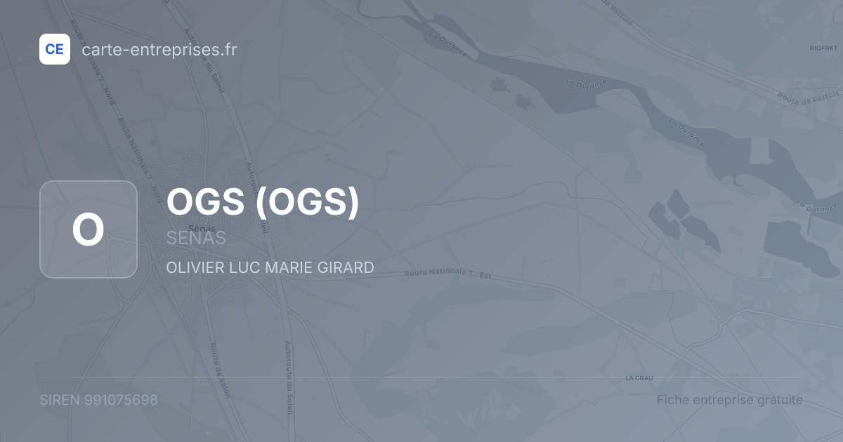 OGS — 991075698 — fiche entreprise