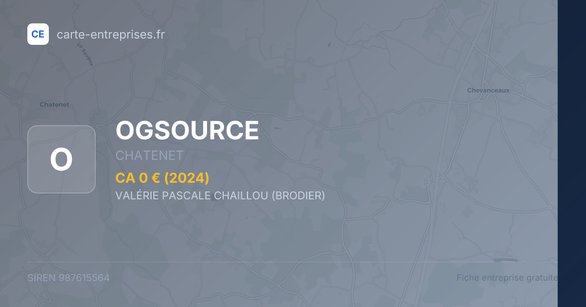 OGSOURCE — 987615564 — fiche entreprise