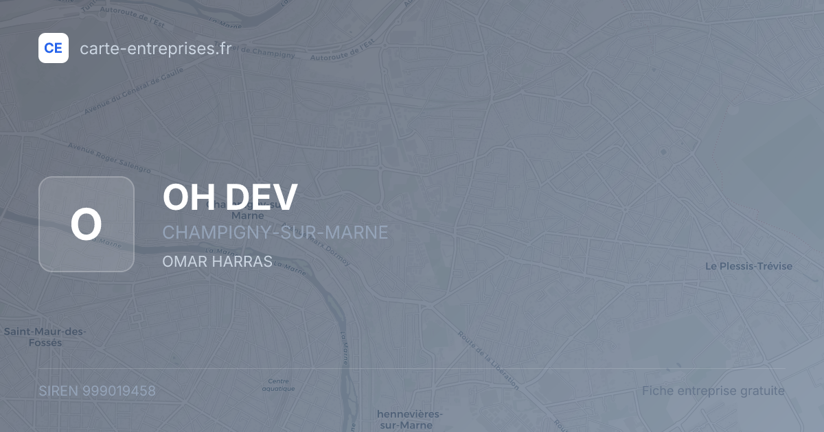 OH DEV — 999019458 — fiche entreprise