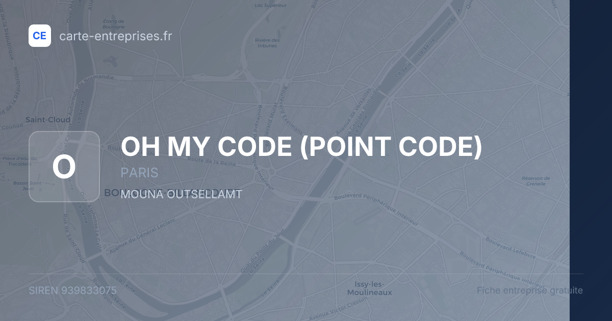 OH MY CODE (POINT CODE) — 939833075 — fiche entreprise