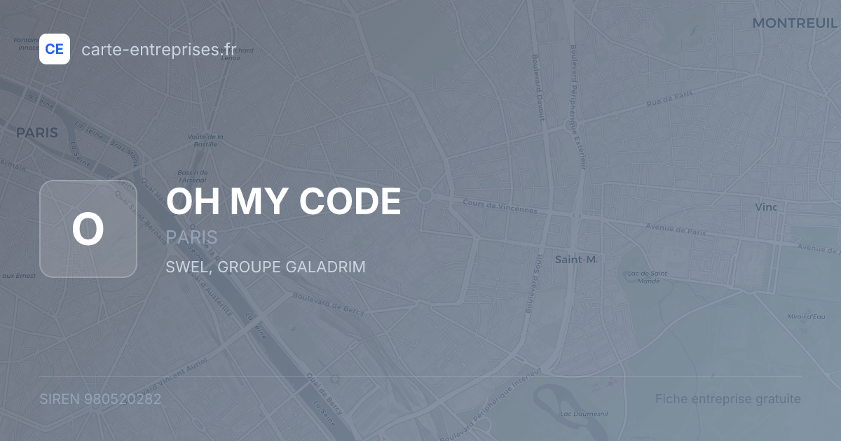OH MY CODE — 980520282 — fiche entreprise