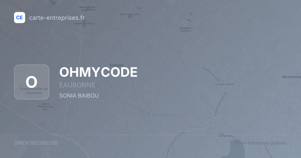 OHMYCODE — 992966325 — fiche entreprise