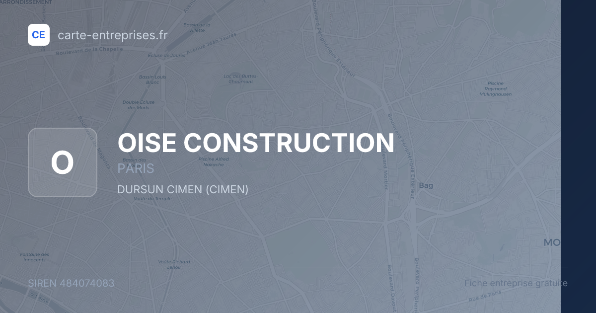OISE CONSTRUCTION — 484074083 — fiche entreprise
