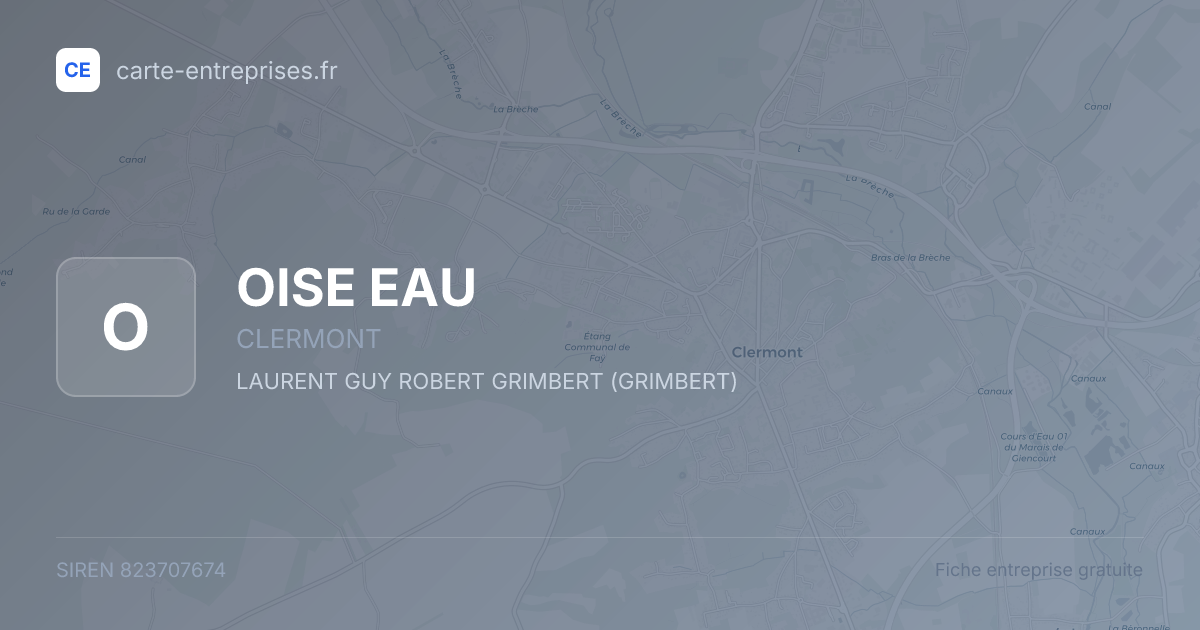 OISE EAU — 823707674 — fiche entreprise