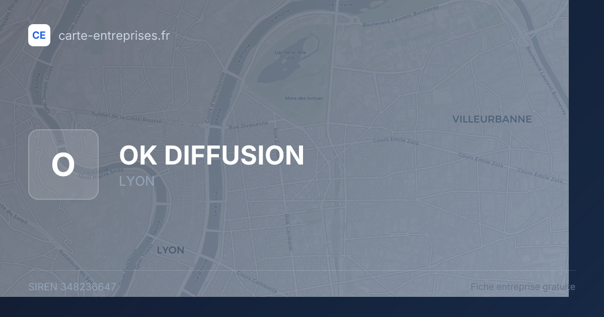 OK DIFFUSION — 348236647 — fiche entreprise