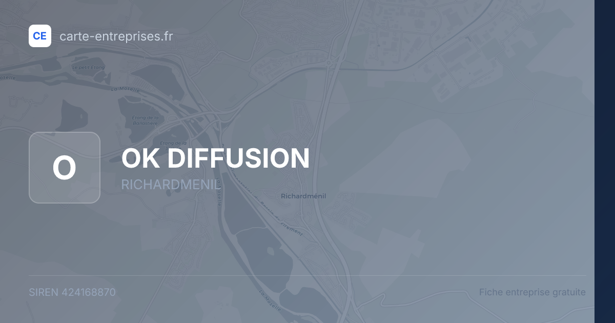 OK DIFFUSION — 424168870 — fiche entreprise