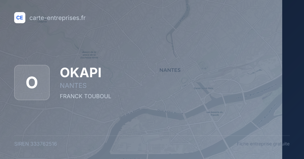 OKAPI — 333762516 — fiche entreprise