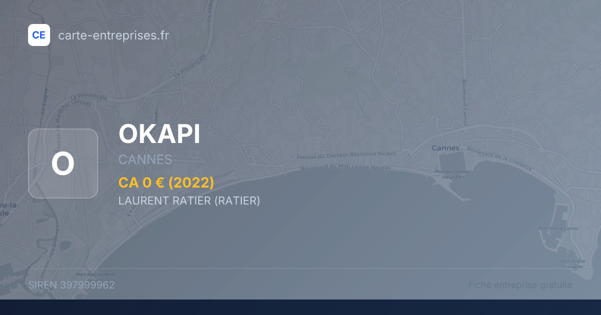 OKAPI — 397999962 — fiche entreprise