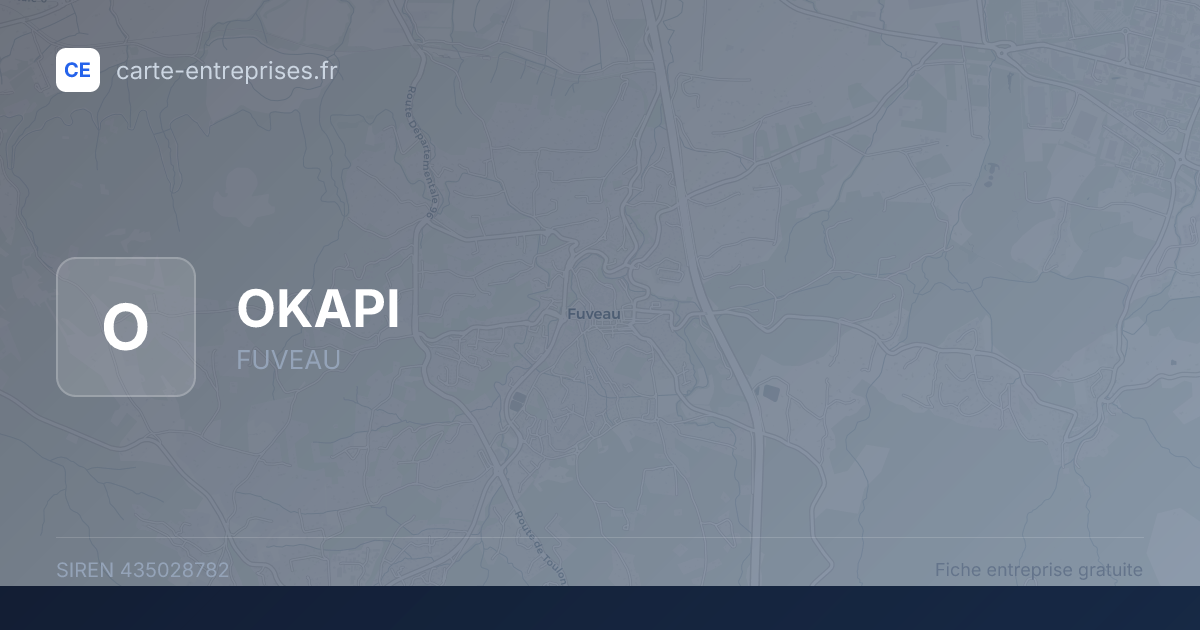 OKAPI — 435028782 — fiche entreprise