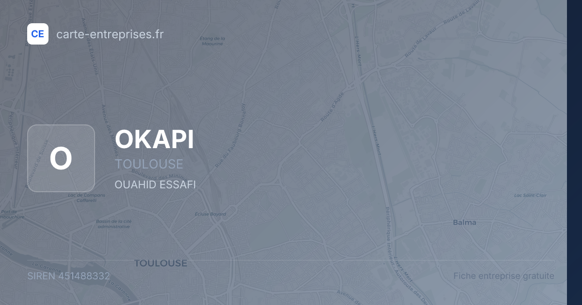 OKAPI — 451488332 — fiche entreprise