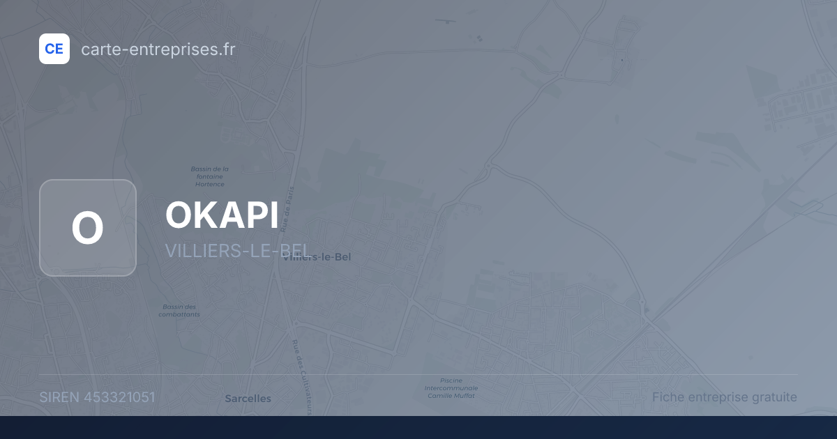OKAPI — 453321051 — fiche entreprise