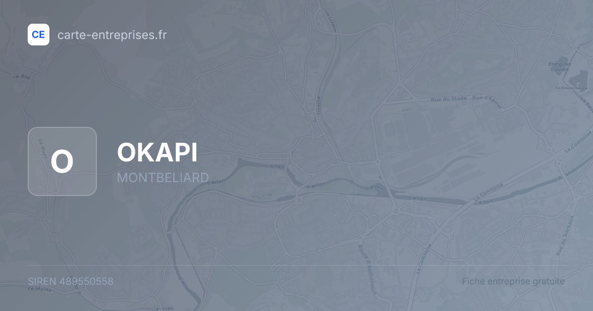 OKAPI — 489550558 — fiche entreprise