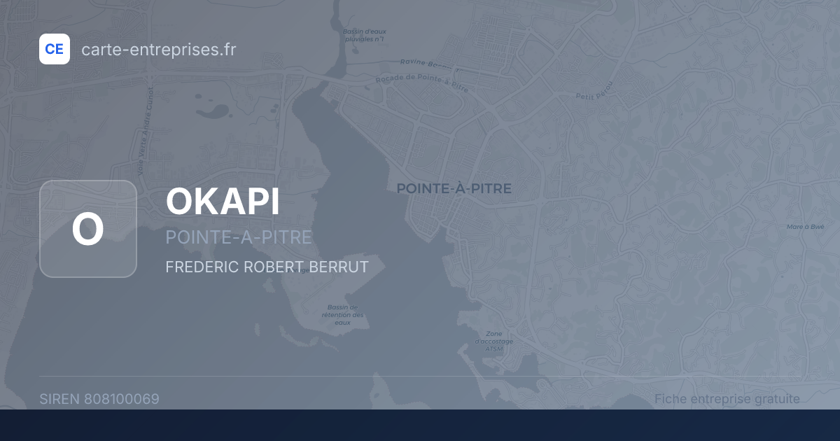 OKAPI — 808100069 — fiche entreprise